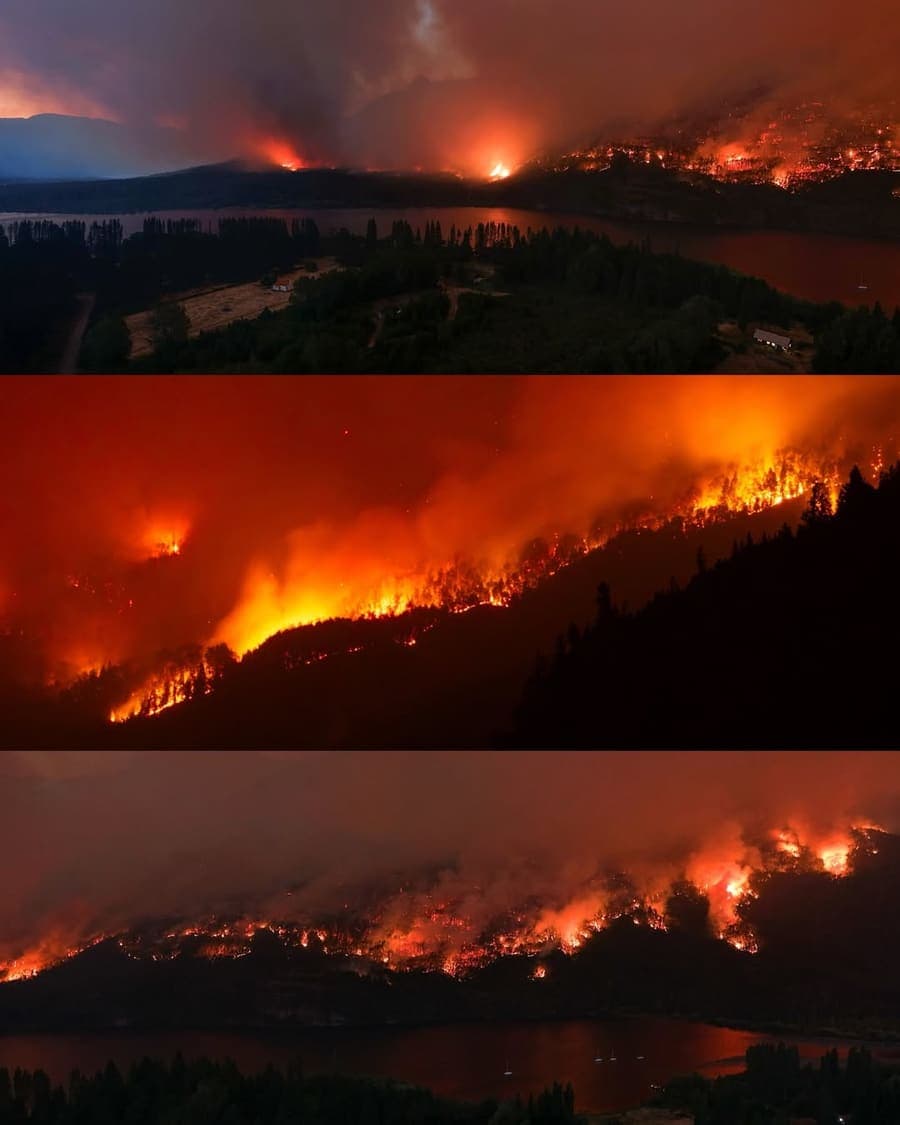 Incendio forestal en la Patagonia argentina 4